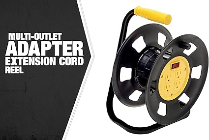 Extension cord storage reel