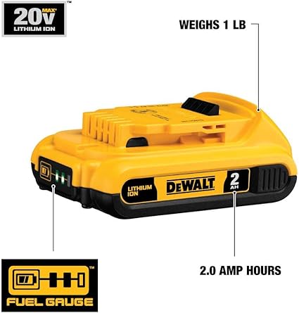 20V MAX Lithium-Ion 2.0Ah Compact Battery DEWALT